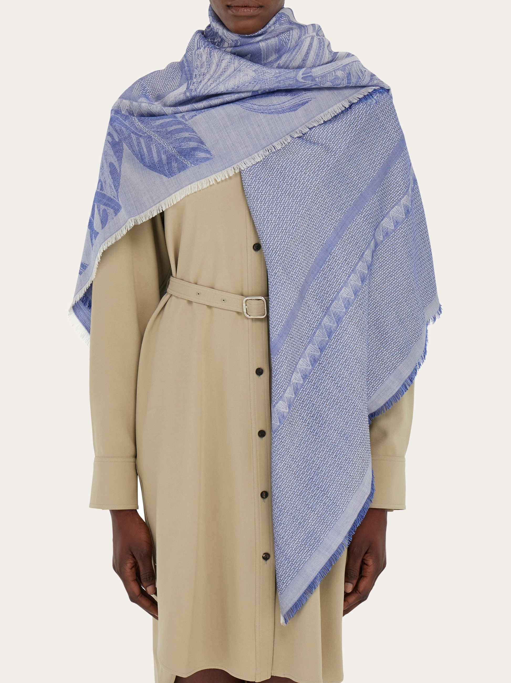 Silk and cashmere stole - 3