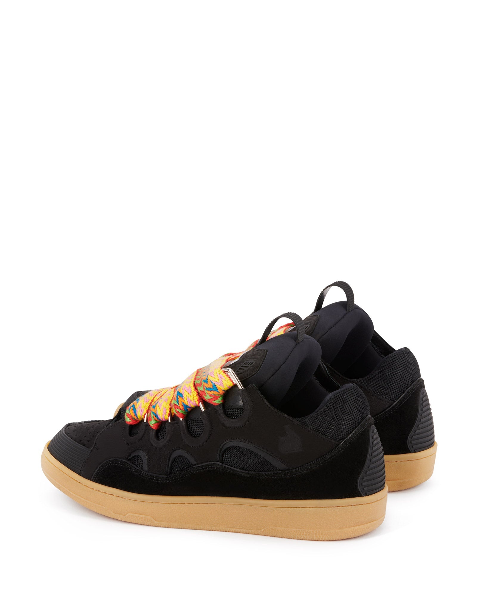 LEATHER CURB SNEAKERS - 3