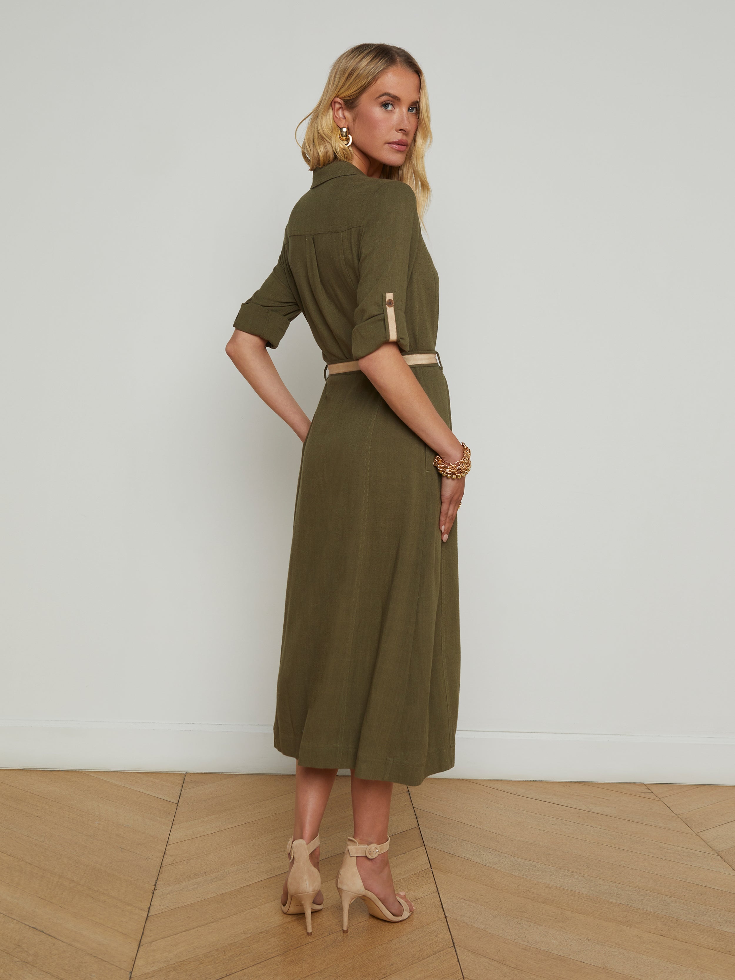 Malika Linen-Blend Shirt Dress - 4