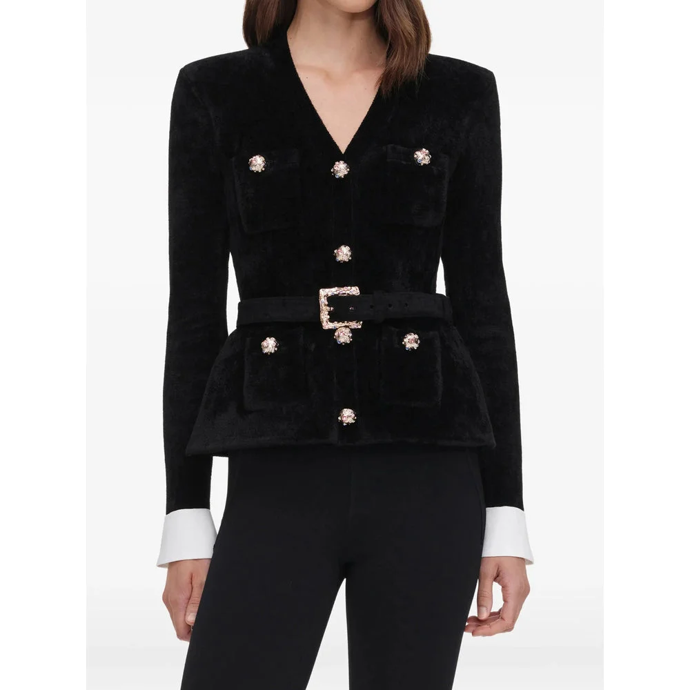 Self-Portrait Black Jackets - Fitted Jackets Women - 1