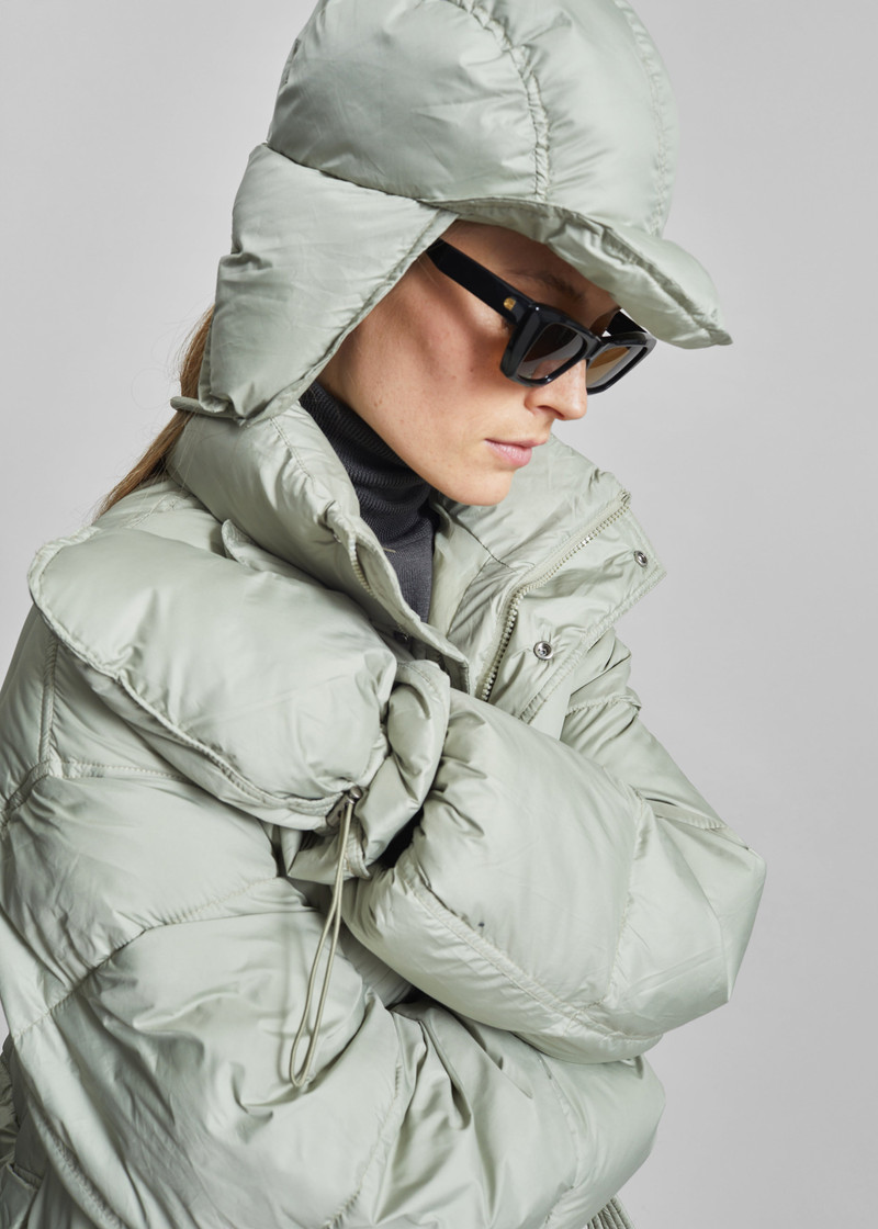 Moena Puffer Jacket & Accessories Set - Sage 4