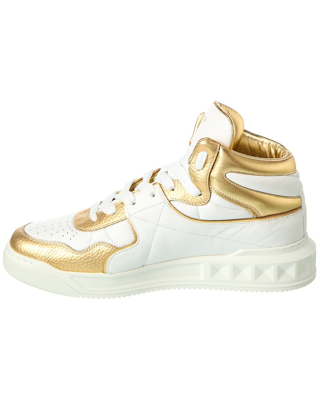 Valentino Leather Mid-Top Sneaker - 2