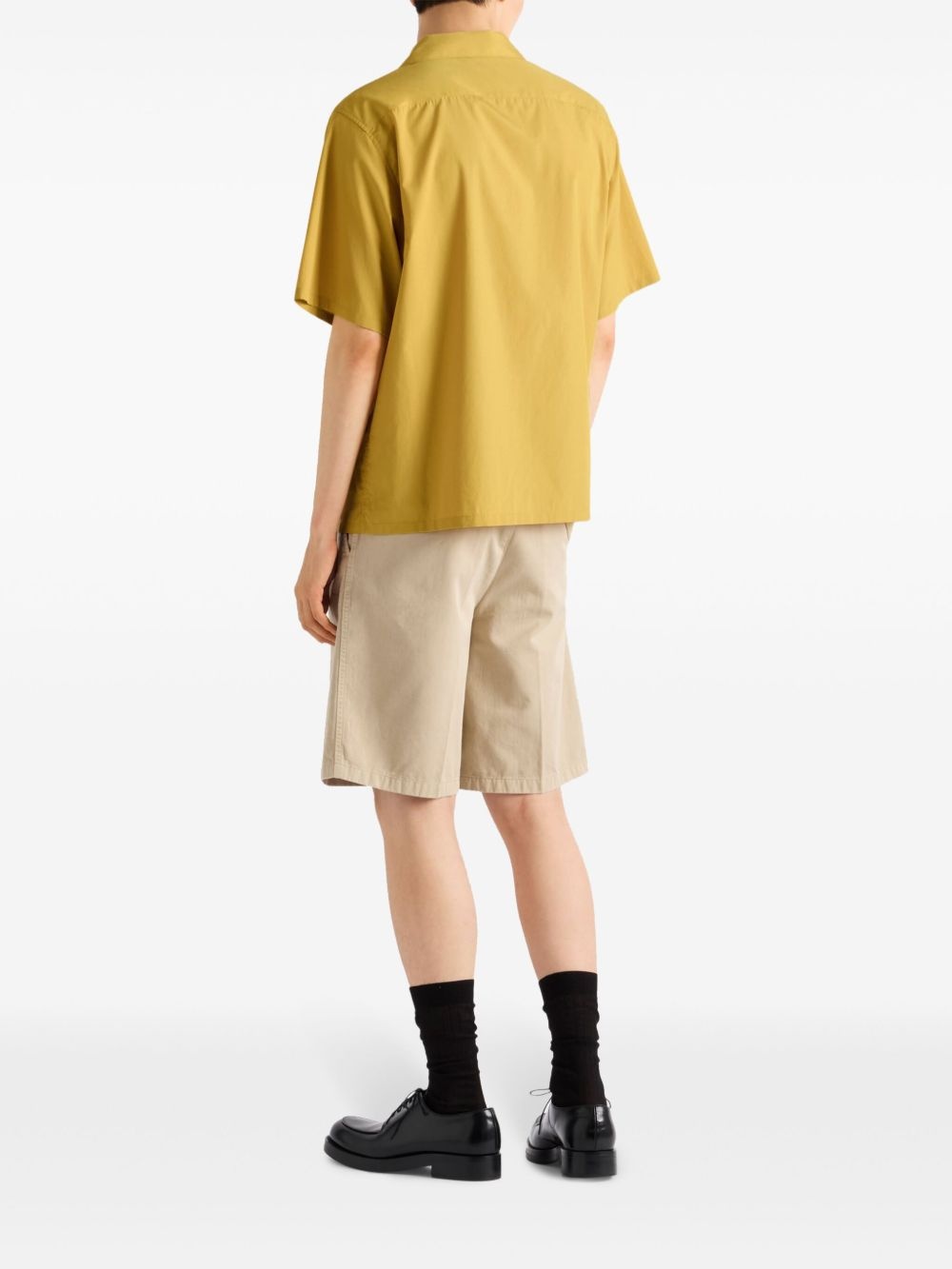 logo-patch bowling shirt - 3