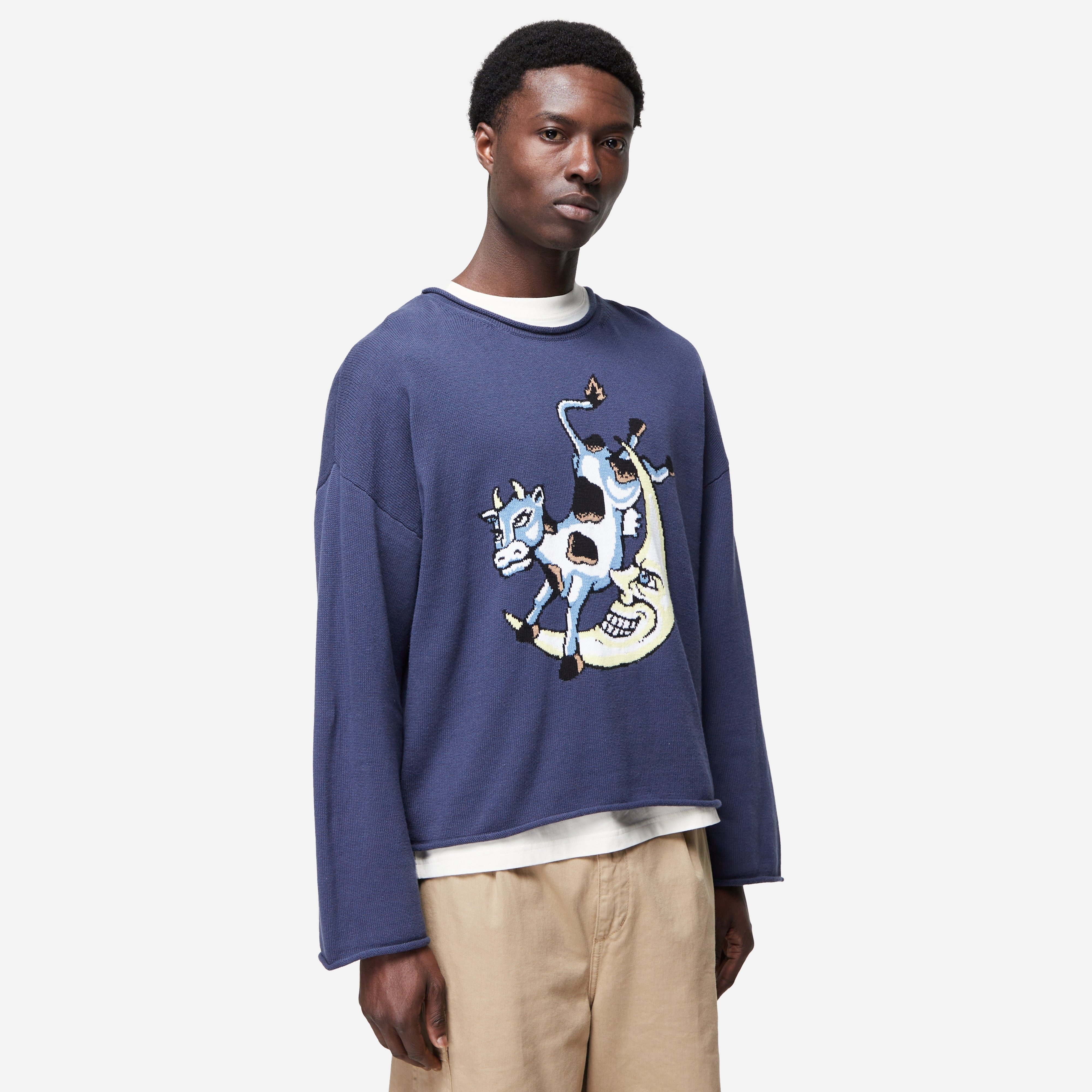 Brain Dead Cropped Diddle Sweater - 1