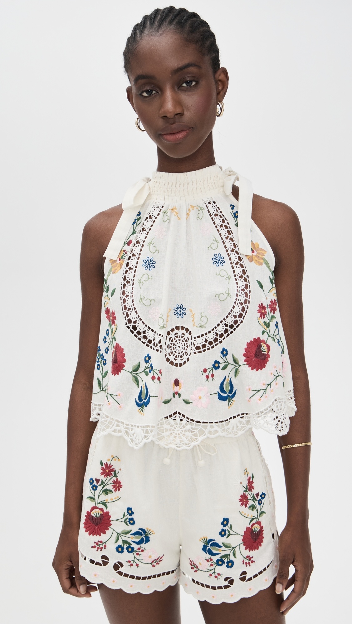 Celia Embroidery Halter Top - 6