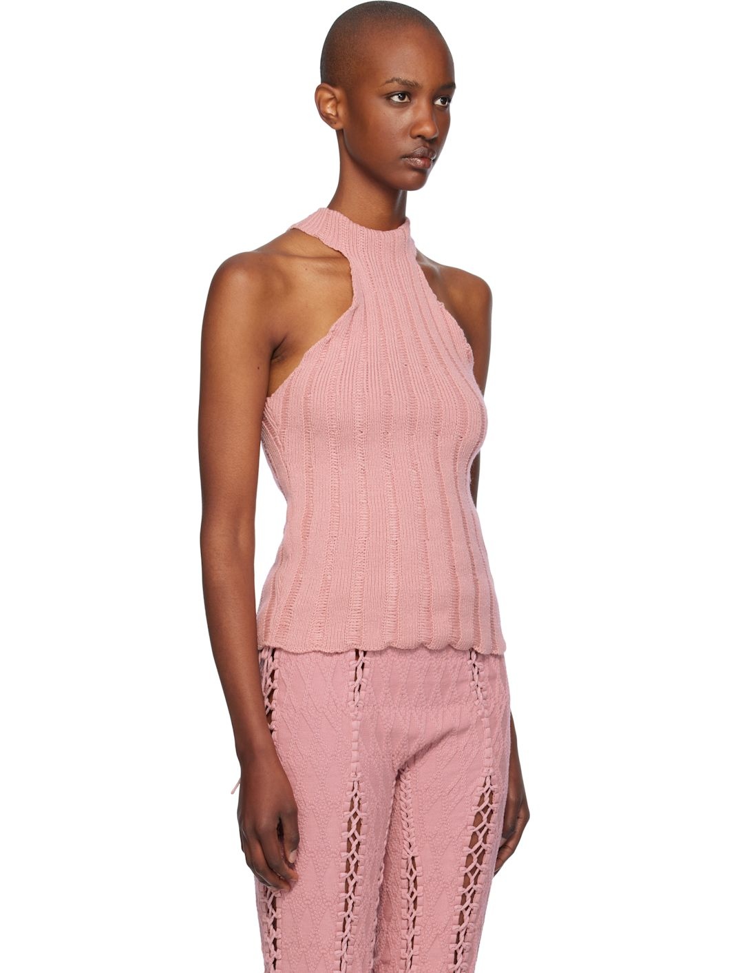 Pink Lily Halter Neck Tank Top - 2