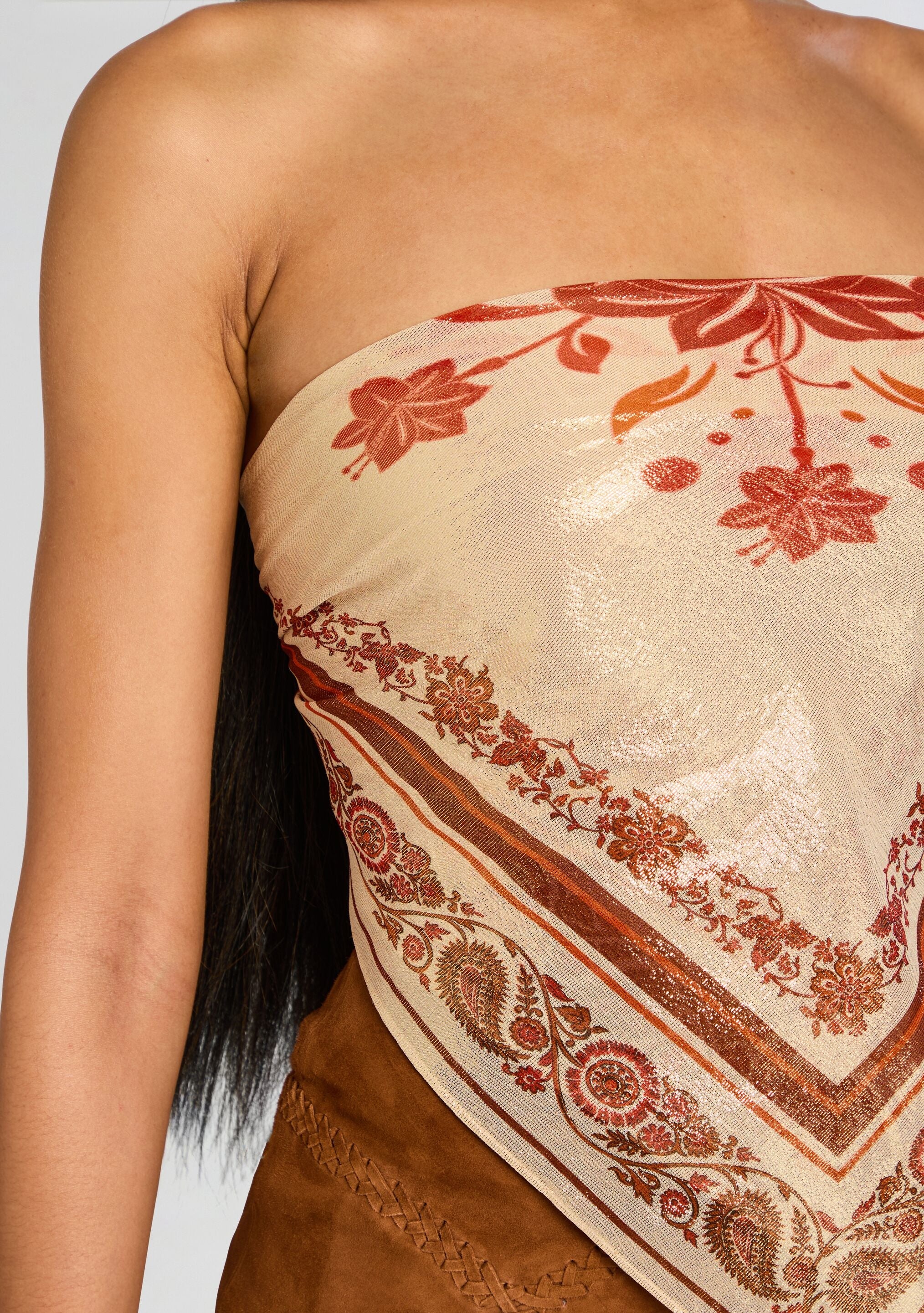NOELLE SILK TOP - 2