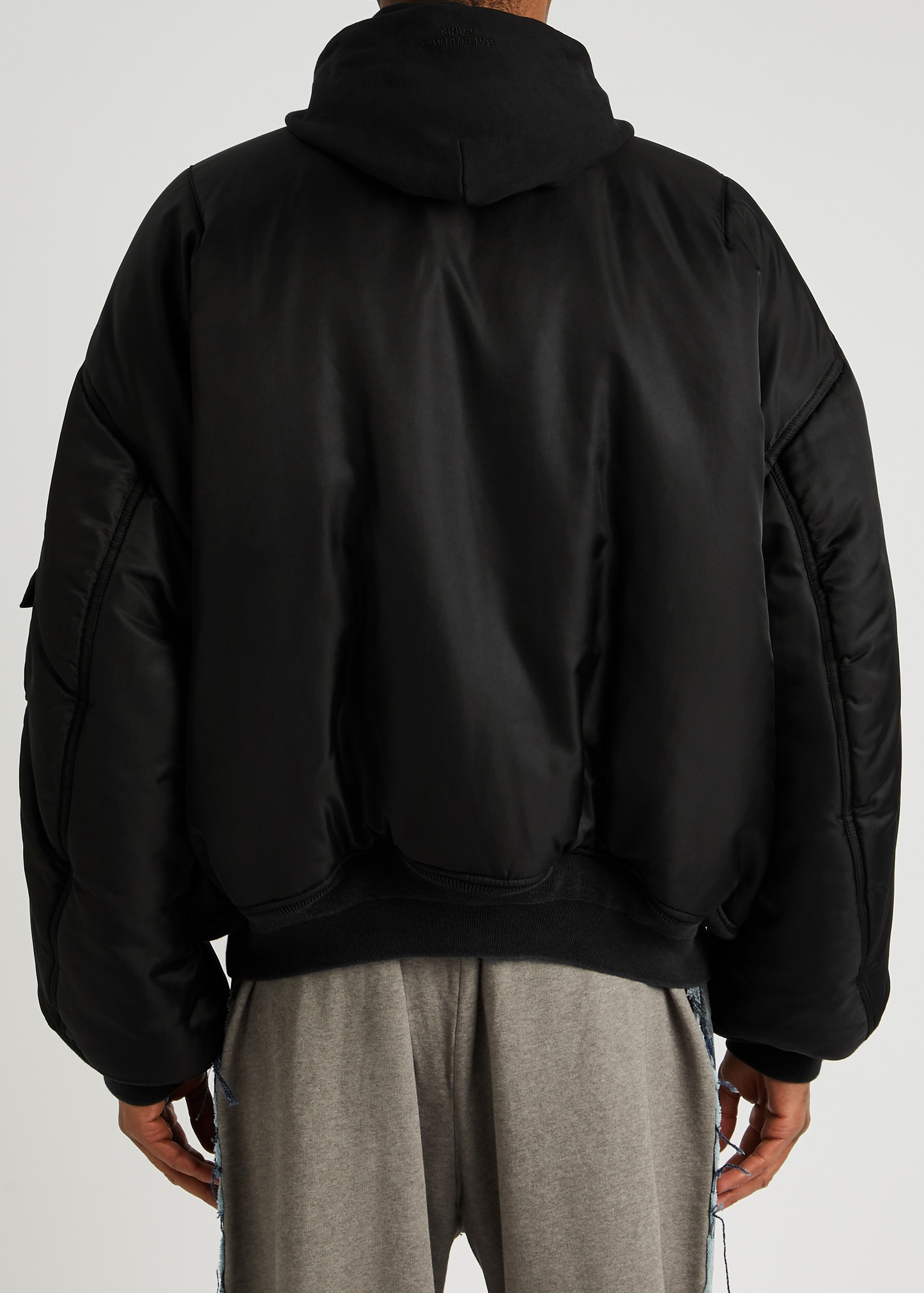 BALENCIAGA Paris All In layered nylon bomber jacket BALENCIAGA Paris All In layered nylon bomber jacket