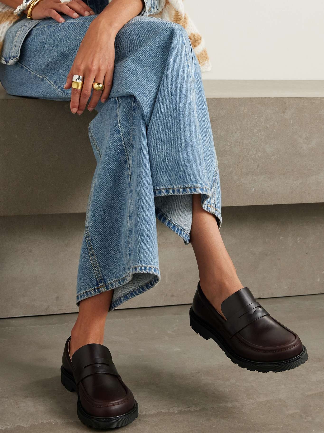 ショートブーツ・ブーティ LOEWE BLAZE LOAFERS Loewe Blaze leather loafers | netaporter | REVERSIBLE