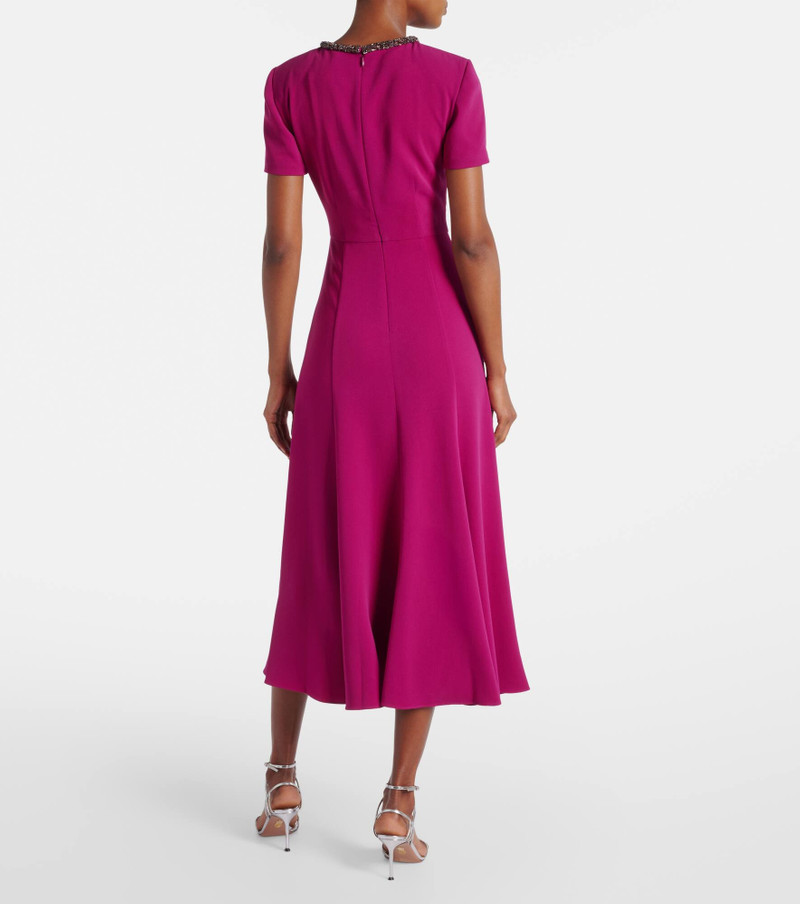 collar-embellished midi dress 3