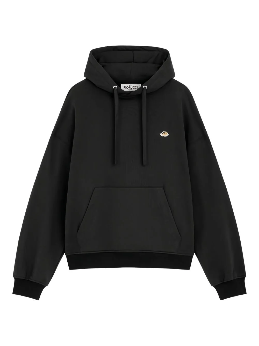 logo-embroidered hoodie - 1