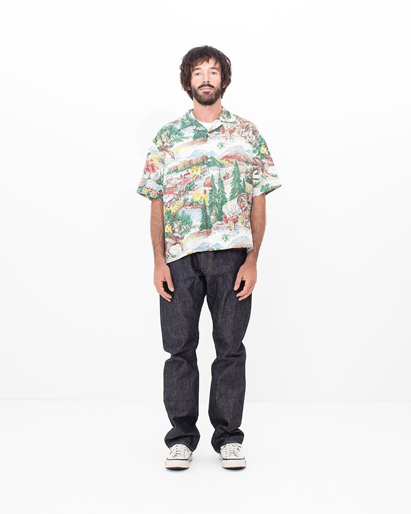 CROSBY SHIRT S/S (WASHI CHIRIMEN) IVORY - 4