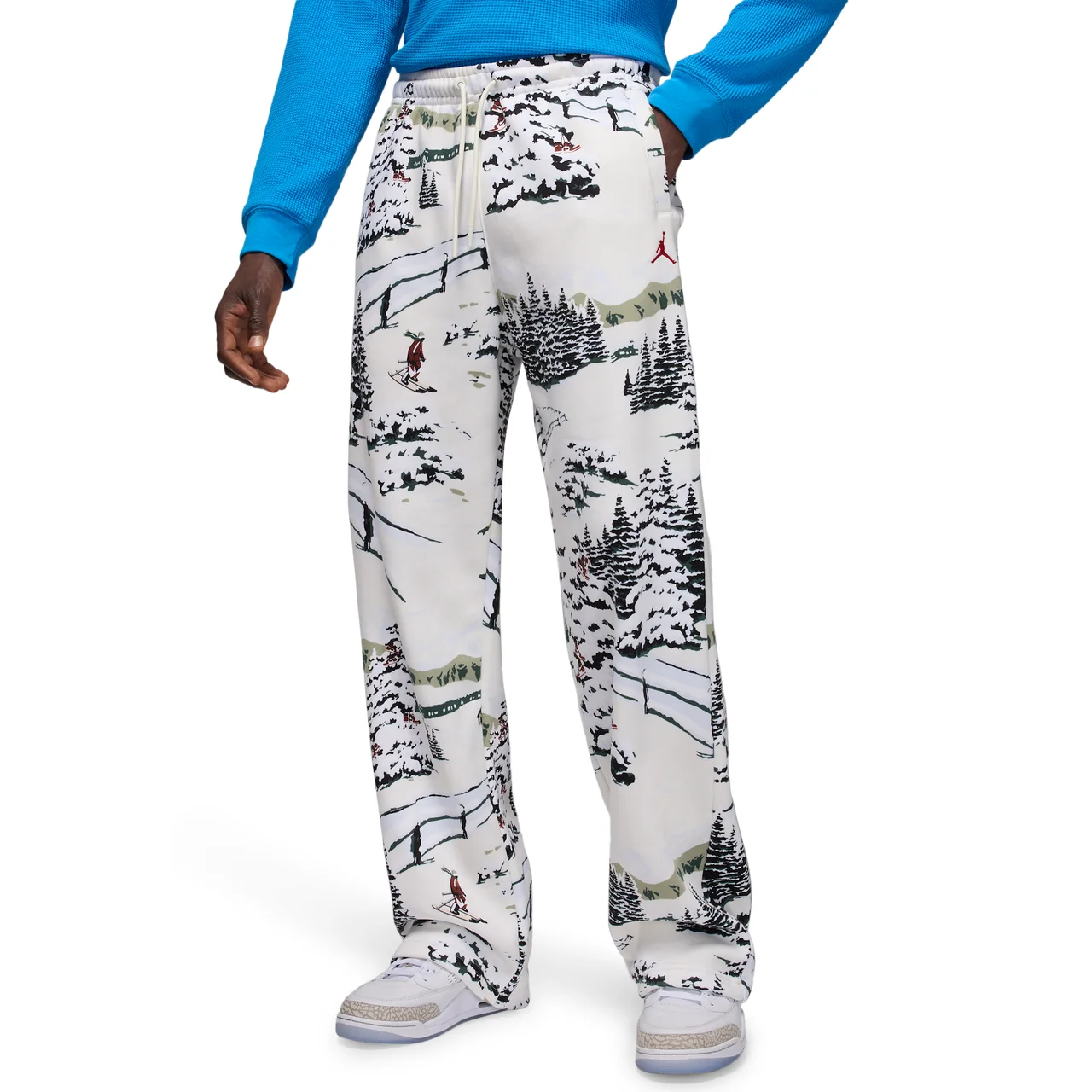 Jordan Mens Jordan Brooklyn Holiday Pants AOP - 1