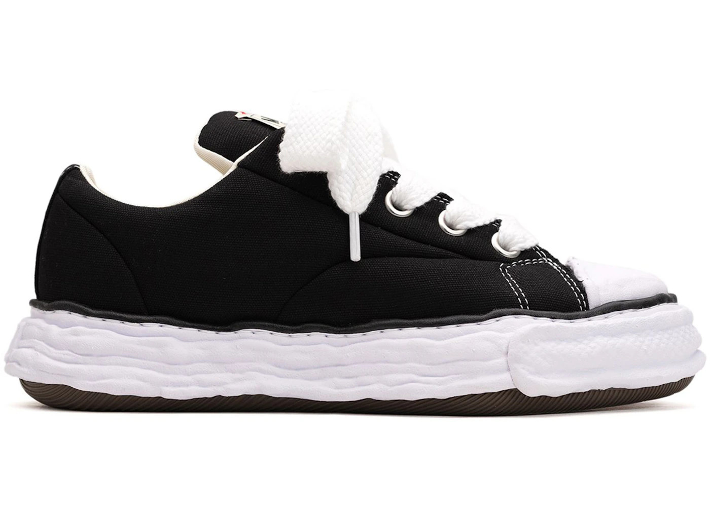 Maison Mihara Yasuhiro Peterson 23 OG Sole Padded Canvas Low Black White - 1