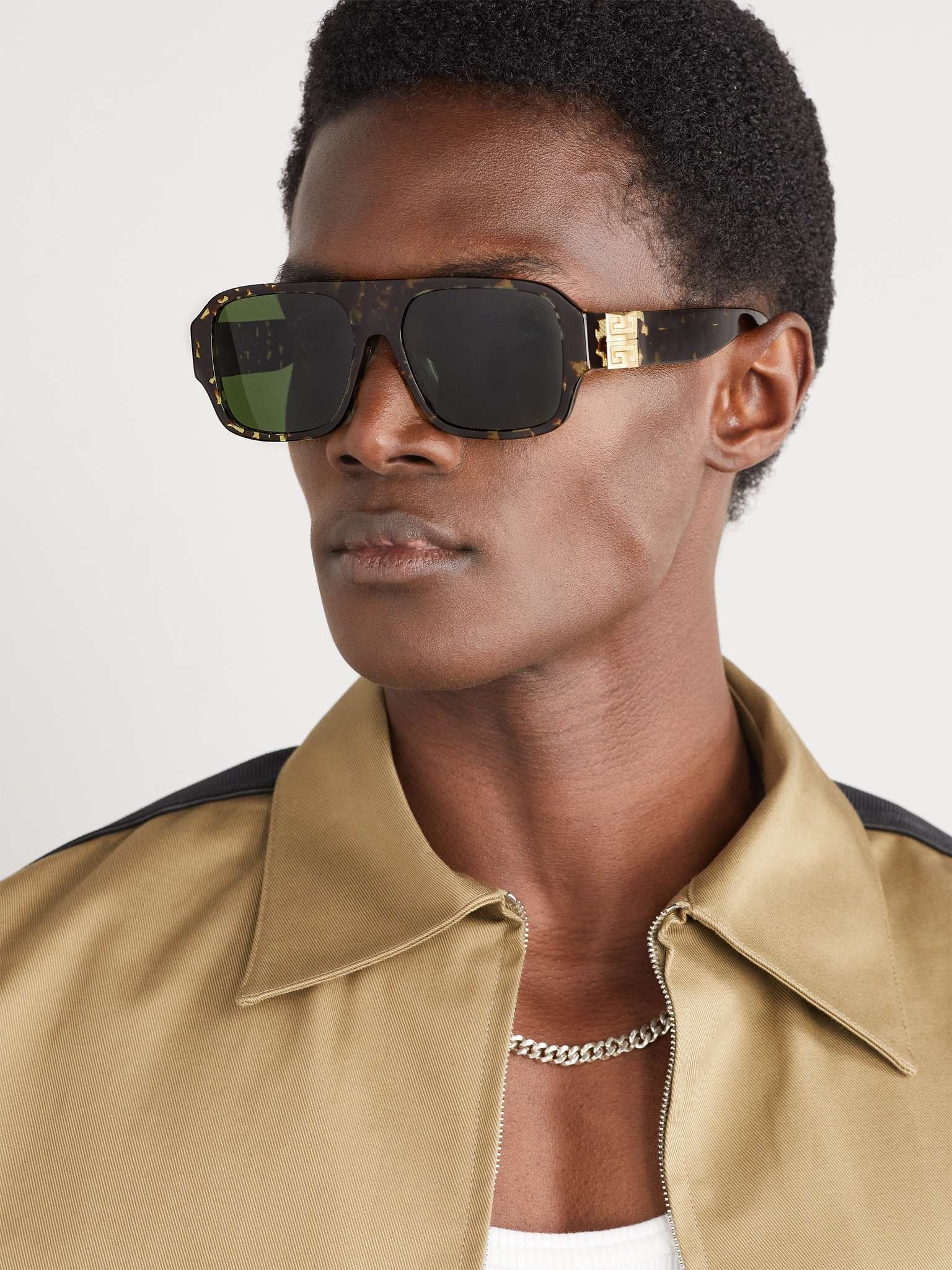 D-Frame Gold-Tone and Tortoiseshell Acetate Sunglasses - 2