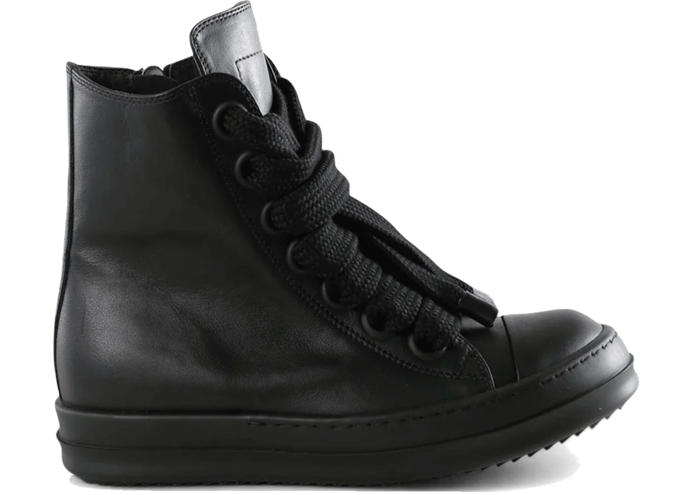 Rick Owens Jumbo Lace High Top Sneakers All Black (Women's) - 1