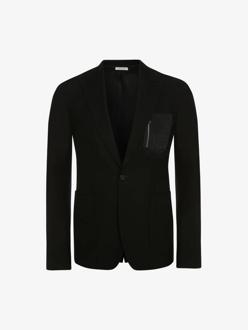 Ma-1 Pocket Tailored Jacket in Black - 1