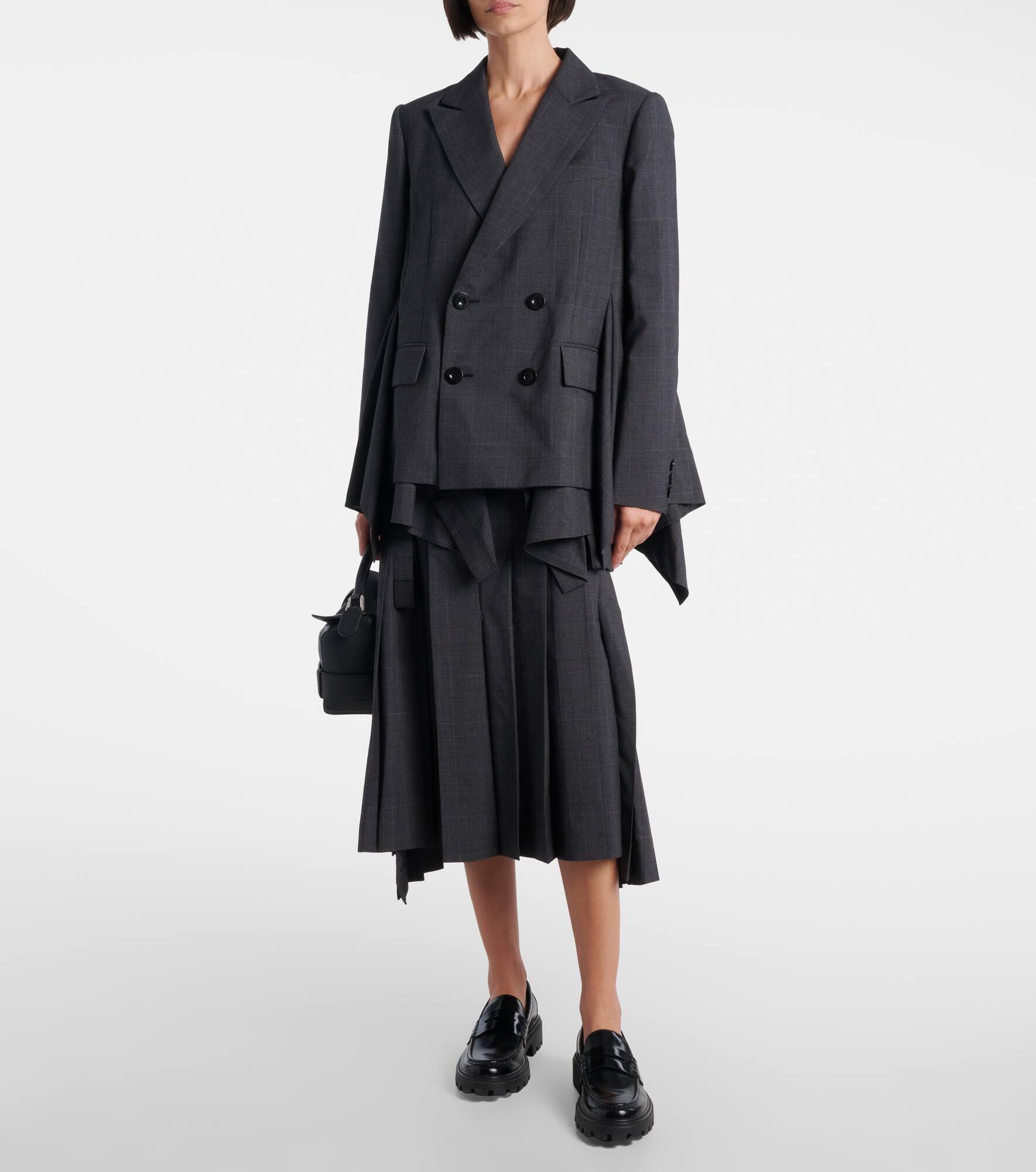 Prince of Wales checked wool blazer - 2