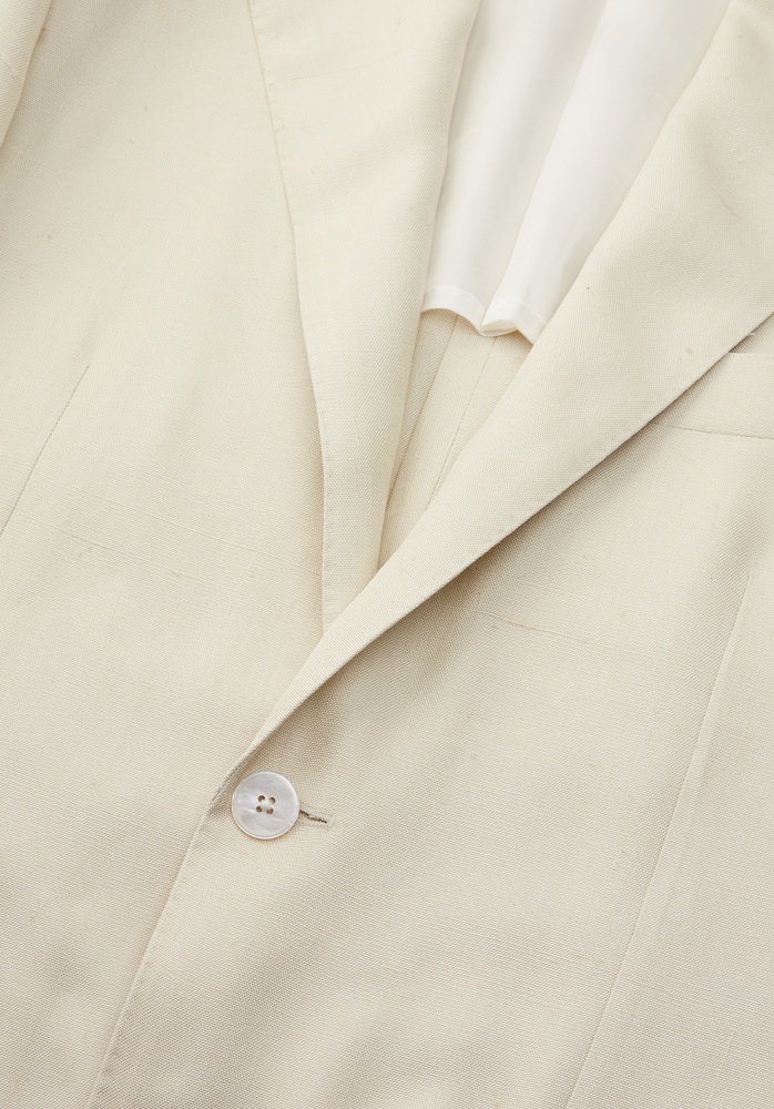 BLAZER 71 CREAM WHITE RAW SILK - 5