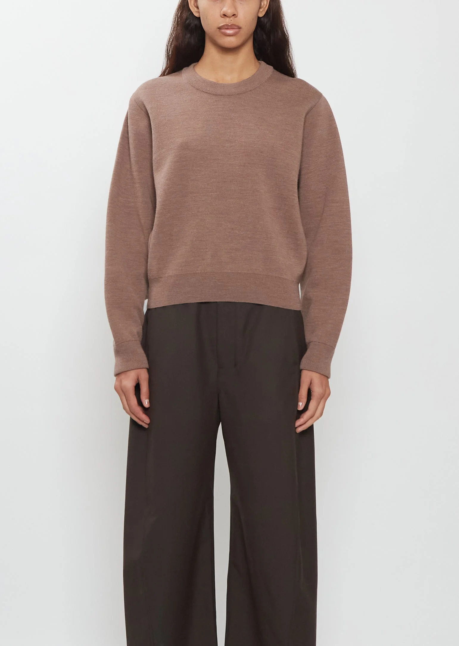 Short Wool Sweatshirt - 1