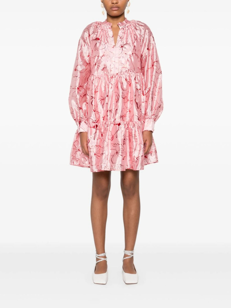 STINE GOYA Foil Foliage mini dress outlook