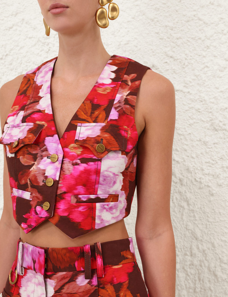 LUNA PRINTED DRILL WAISTCOAT 5