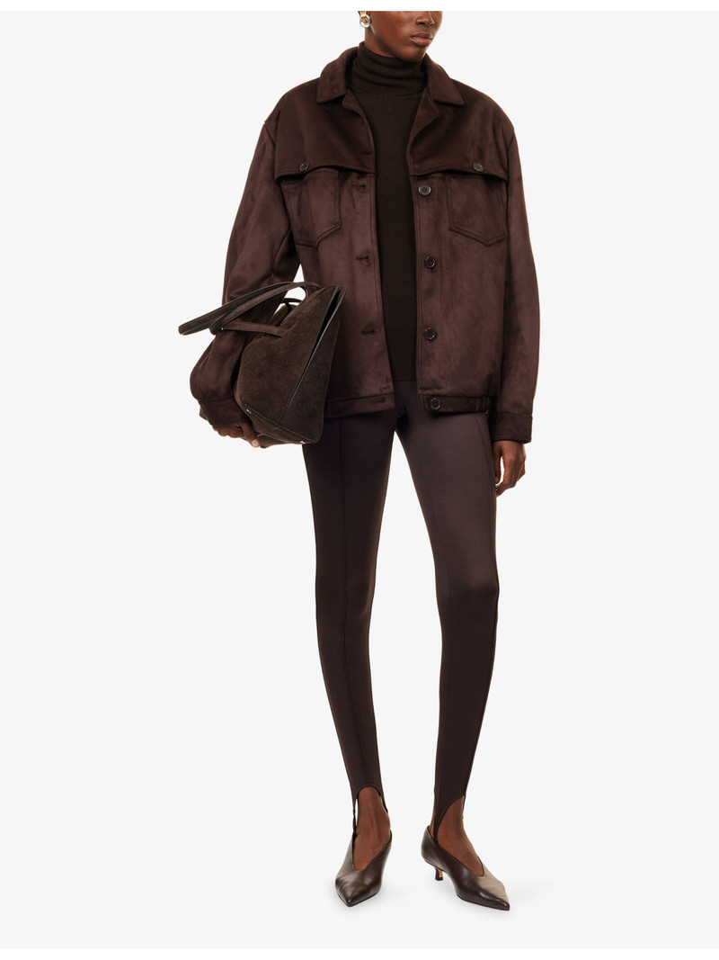 The Frankie Shop Caserta Stirrup Stretch-Woven Leggings outlook