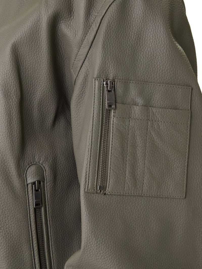 Jakri ribbed leather jacket 3