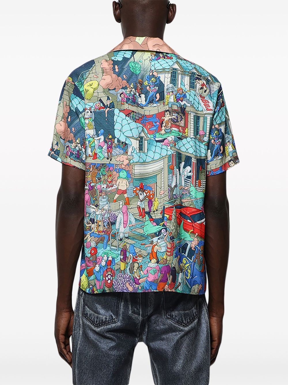 Hawaian graphic-print shirt - 5