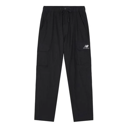 New Balance Logo Casual Cargo Pants 'Black' AMP14313-BK - 1