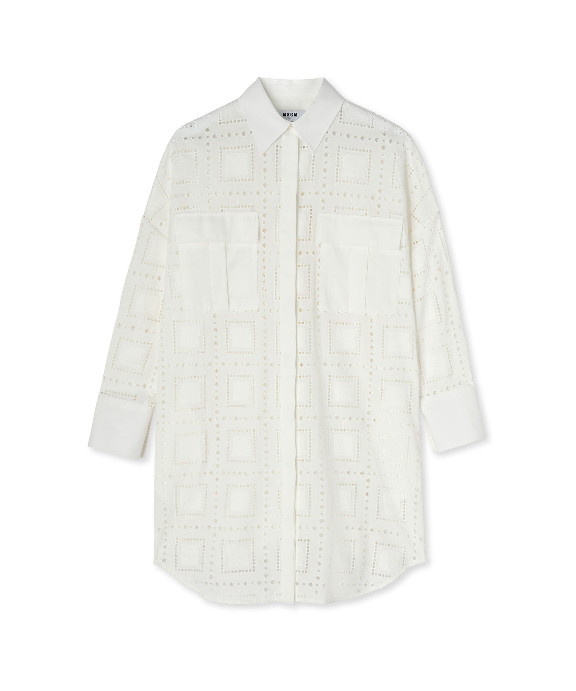 Sangallo cotton chemisier dress - 2