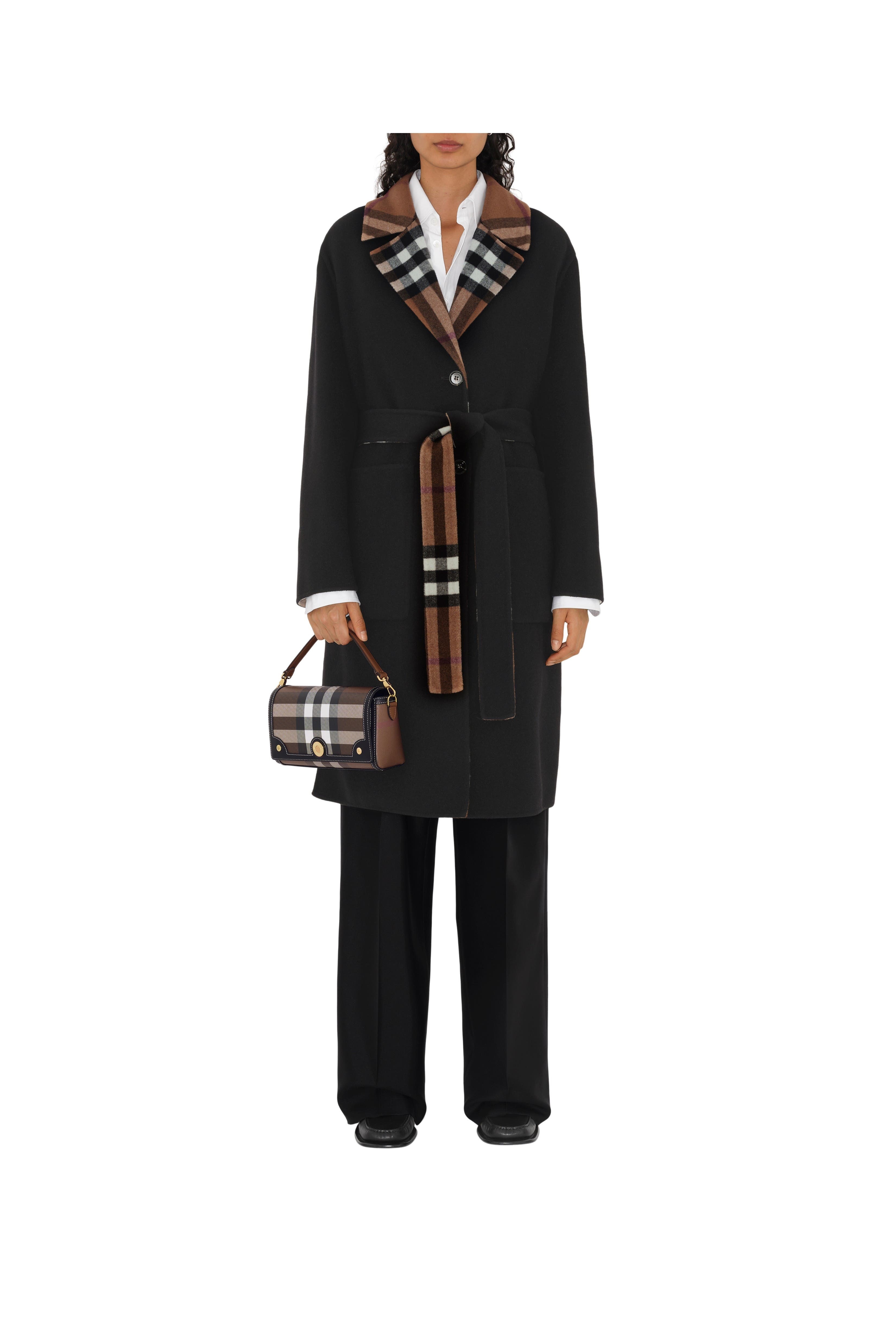 burberry Top Handle Note Bag in Dark Birch Brown at Nordstrom - 2