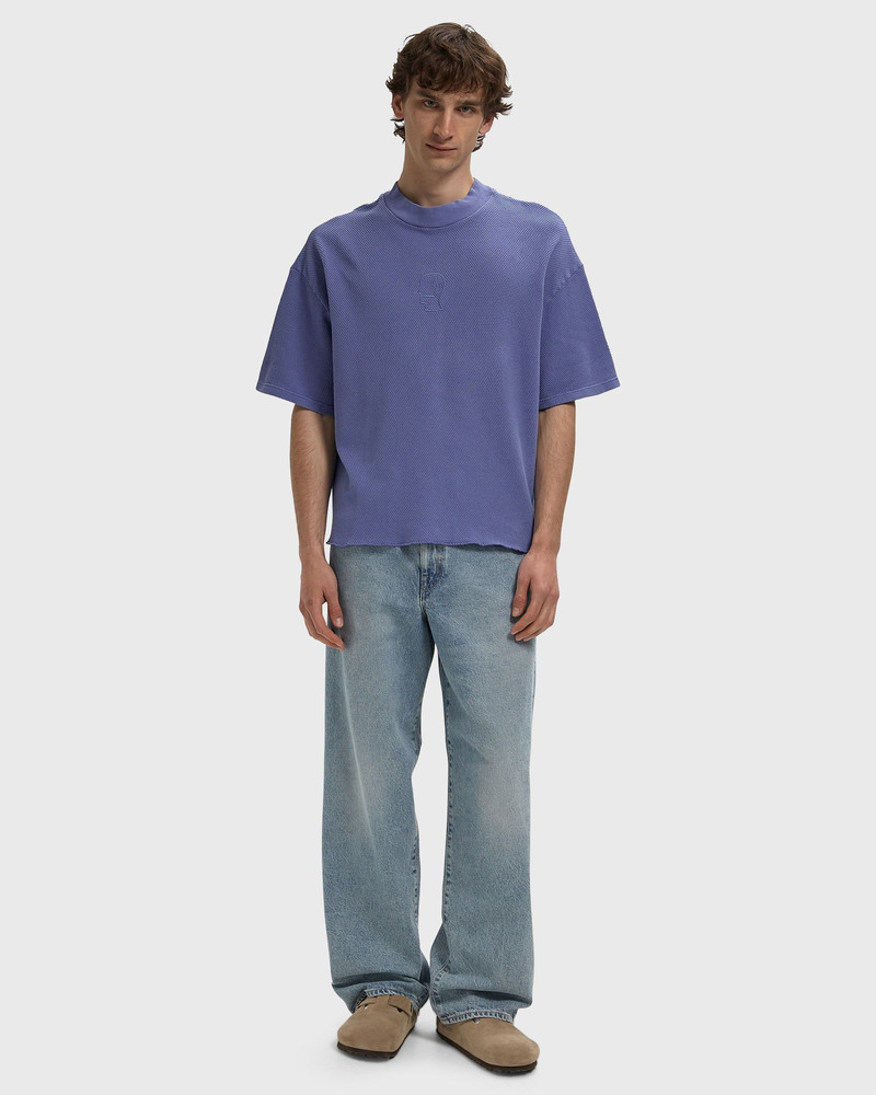 BRAIN DEAD Boxy Pique Mock Neck Tee outlook