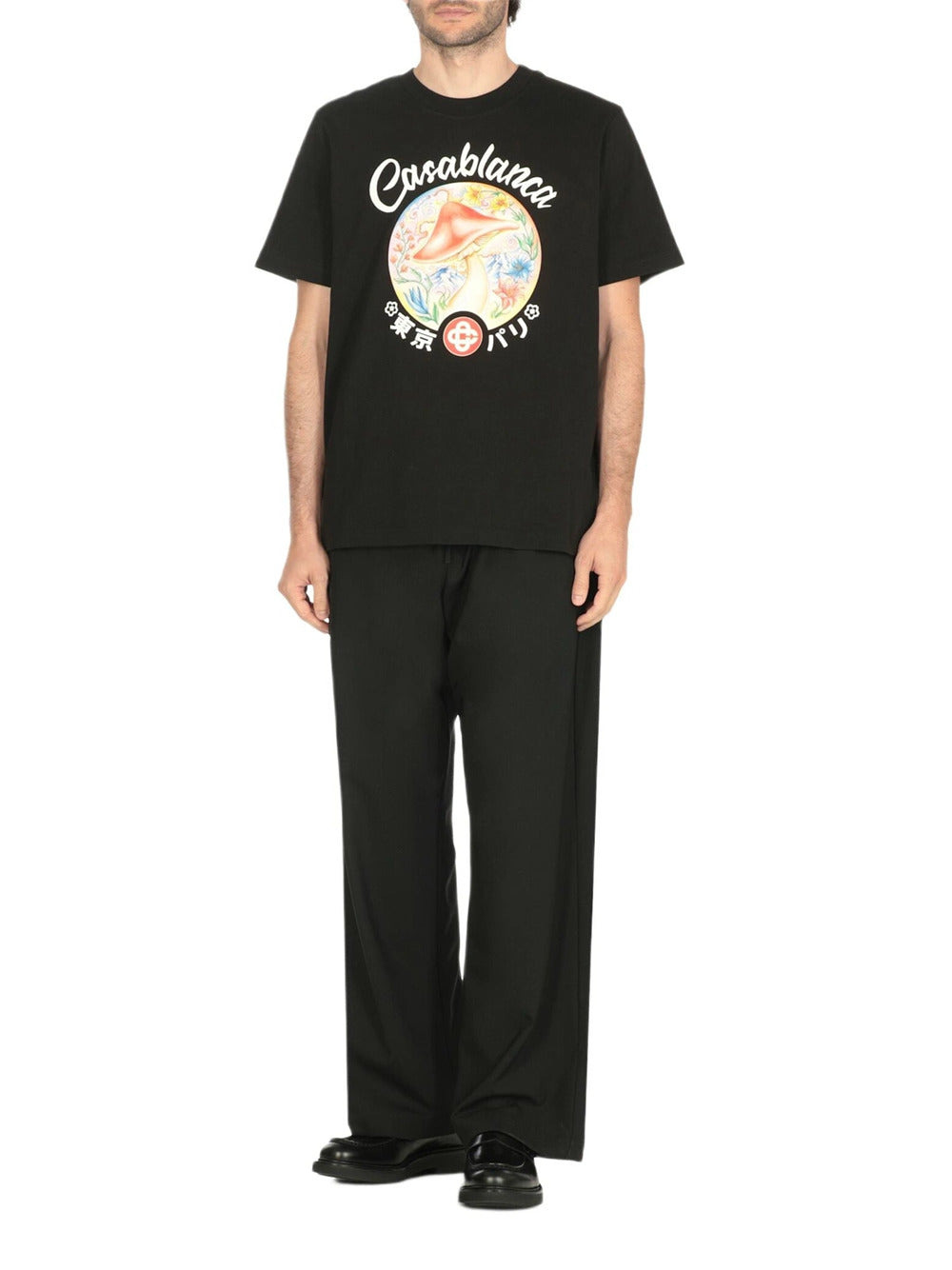 Black Mushroom Emblem T-Shirt - 2