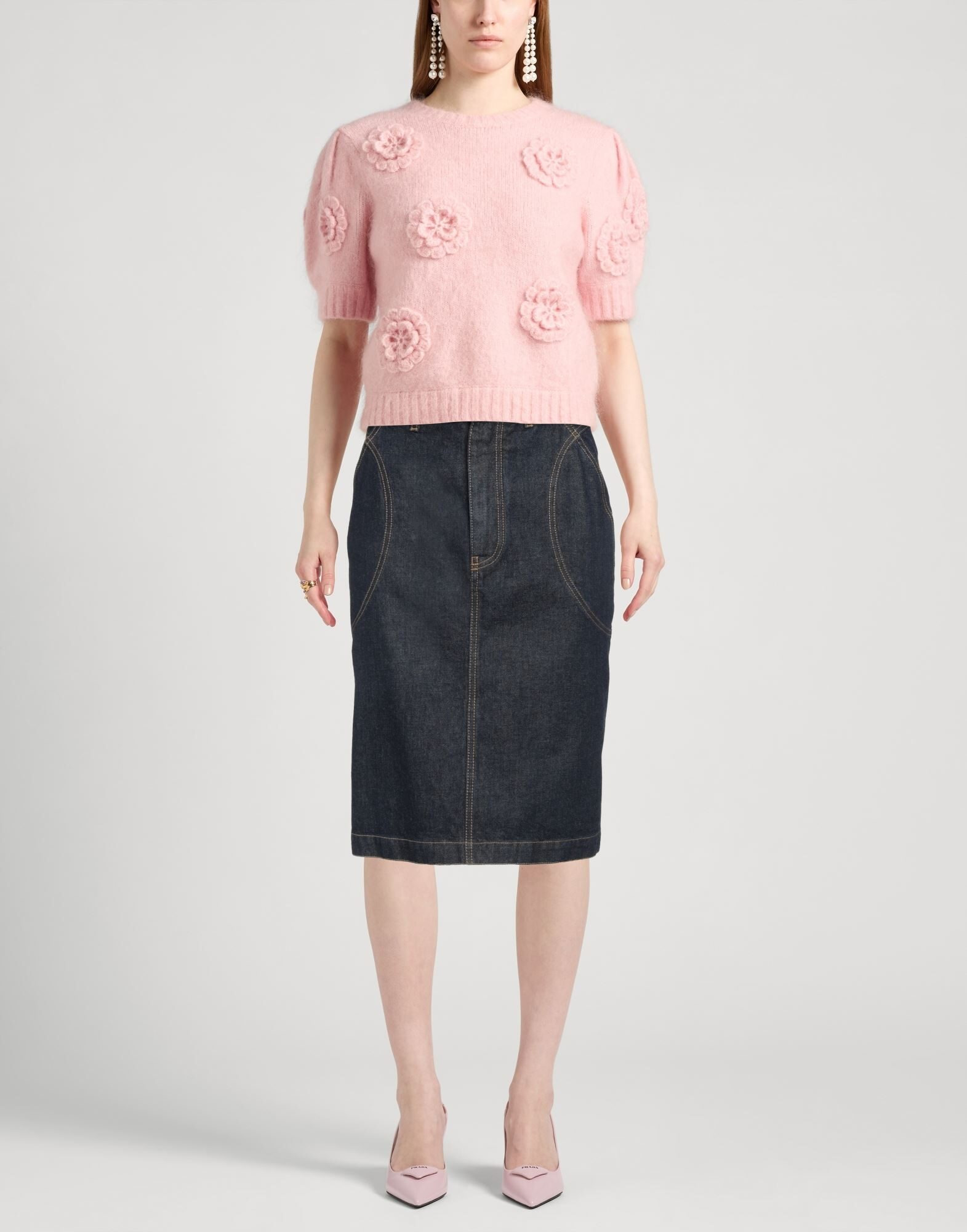Blue Women's Denim Skirt - 2