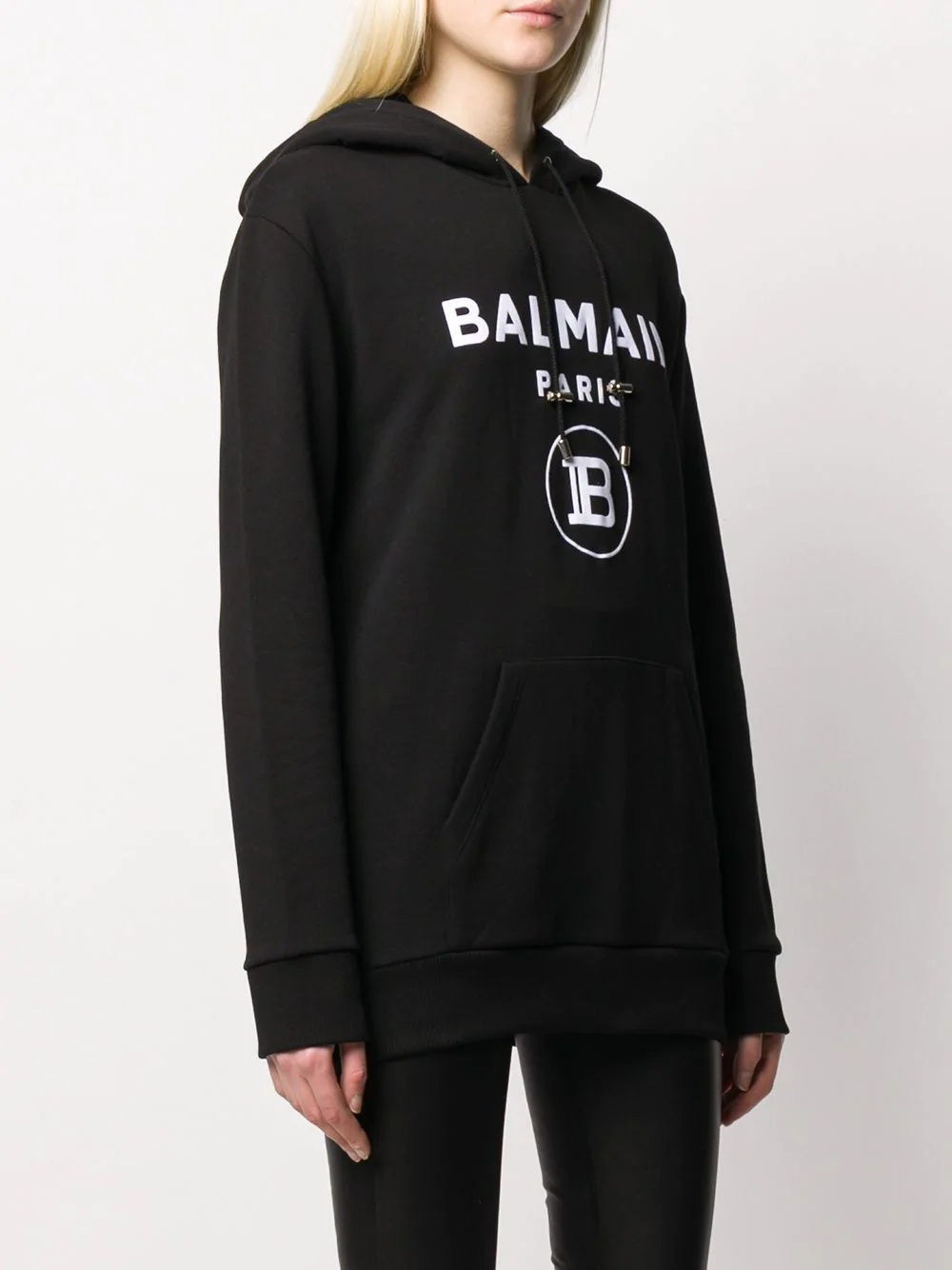 logo print hoodie - 3