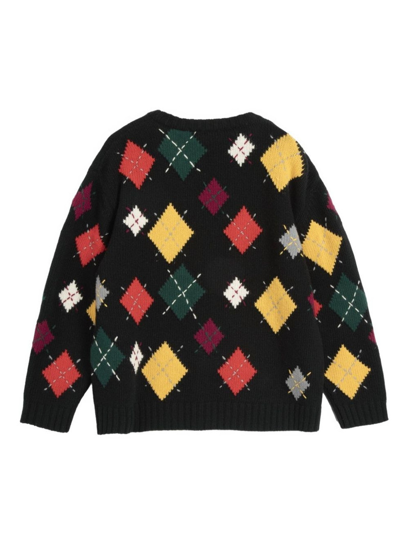YMC Flint argyle sweater outlook
