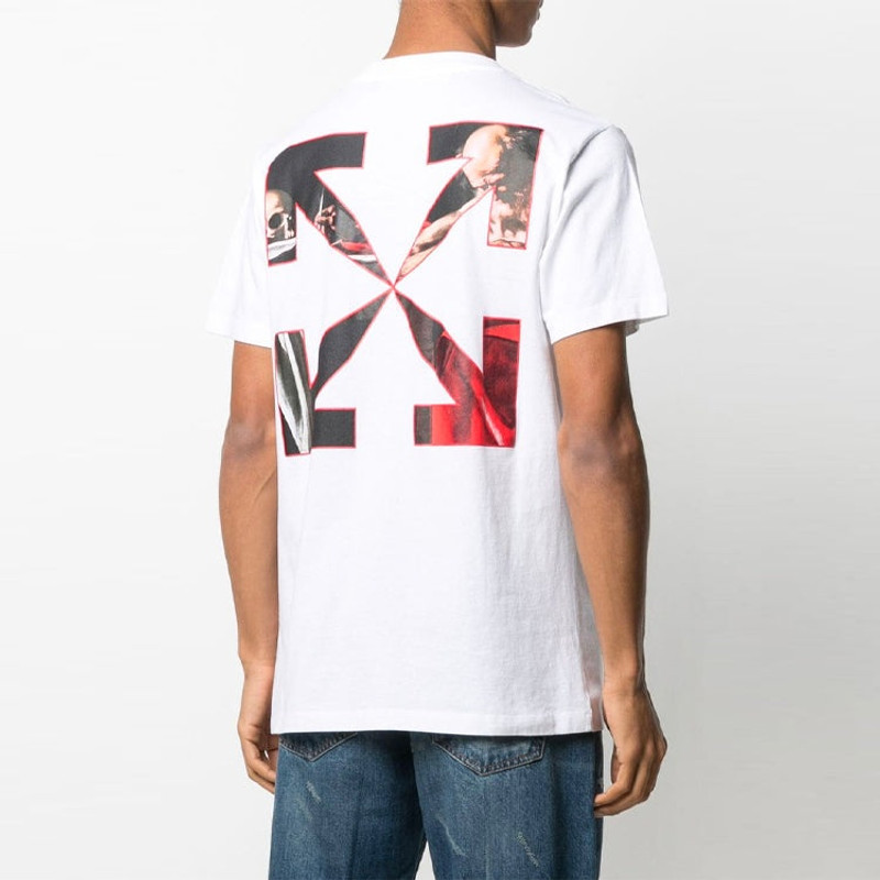 Off-White Off-White SS21 Printing Pattern Round Neck Short Sleeve White OMAA027R21JER0040125 outlook