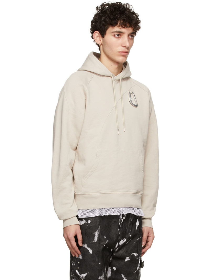Beige Cotton Hoodie 2