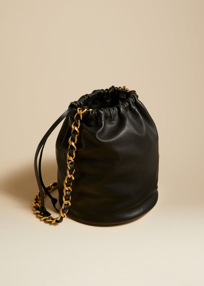 KHAITE The Medium Aria Bag in Black Leather outlook