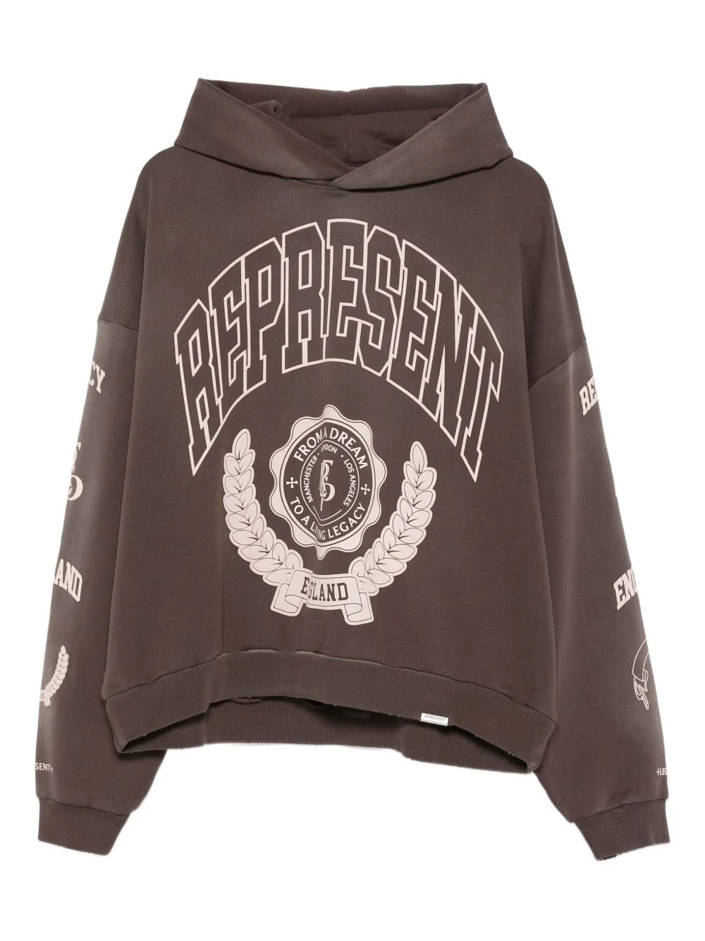 logo-printed hoodie - 1