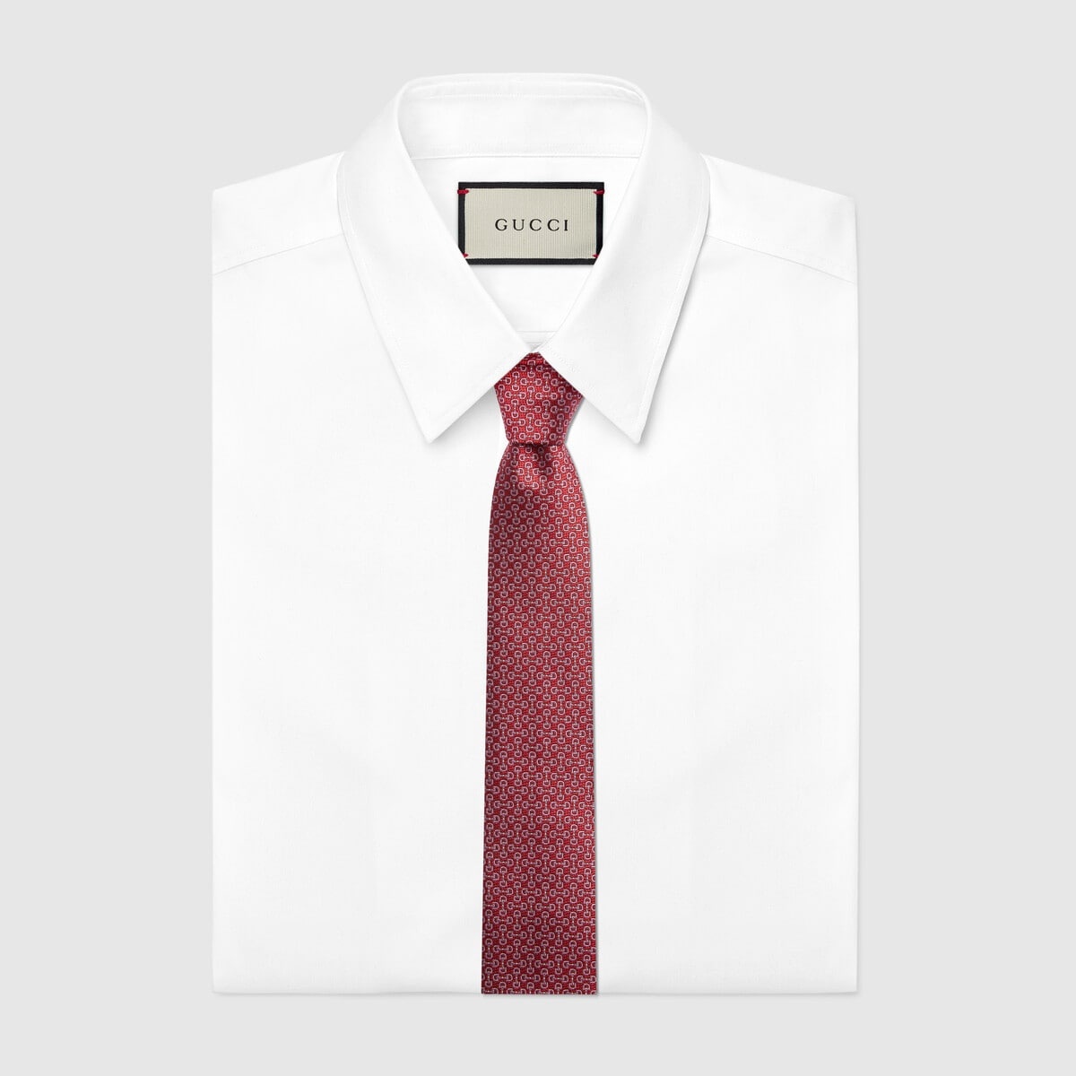 Horsebit jacquard silk tie - 2