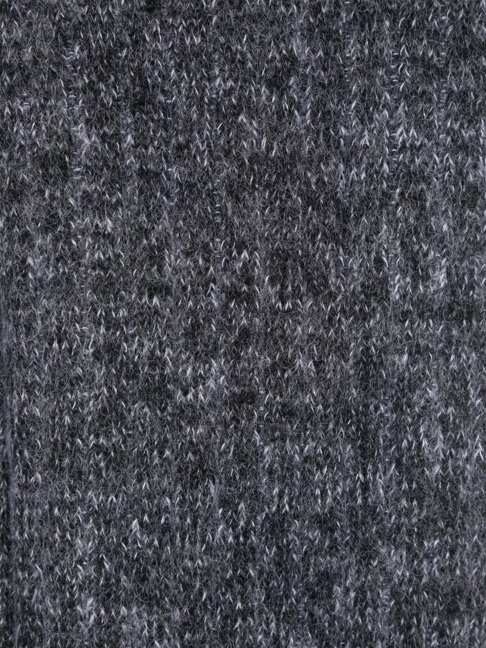 logo-patch wool scarf - 2