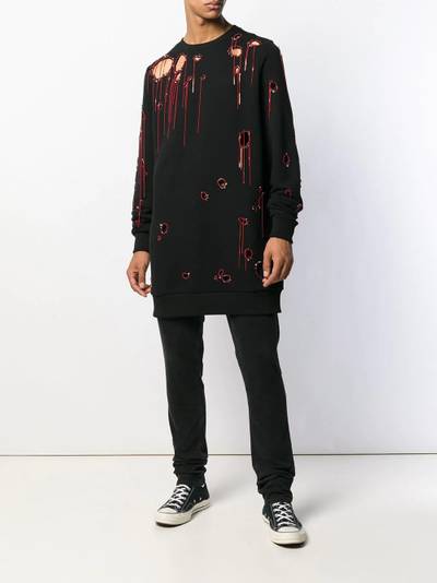 Faith Connexion chain-embellished sweatshirt outlook