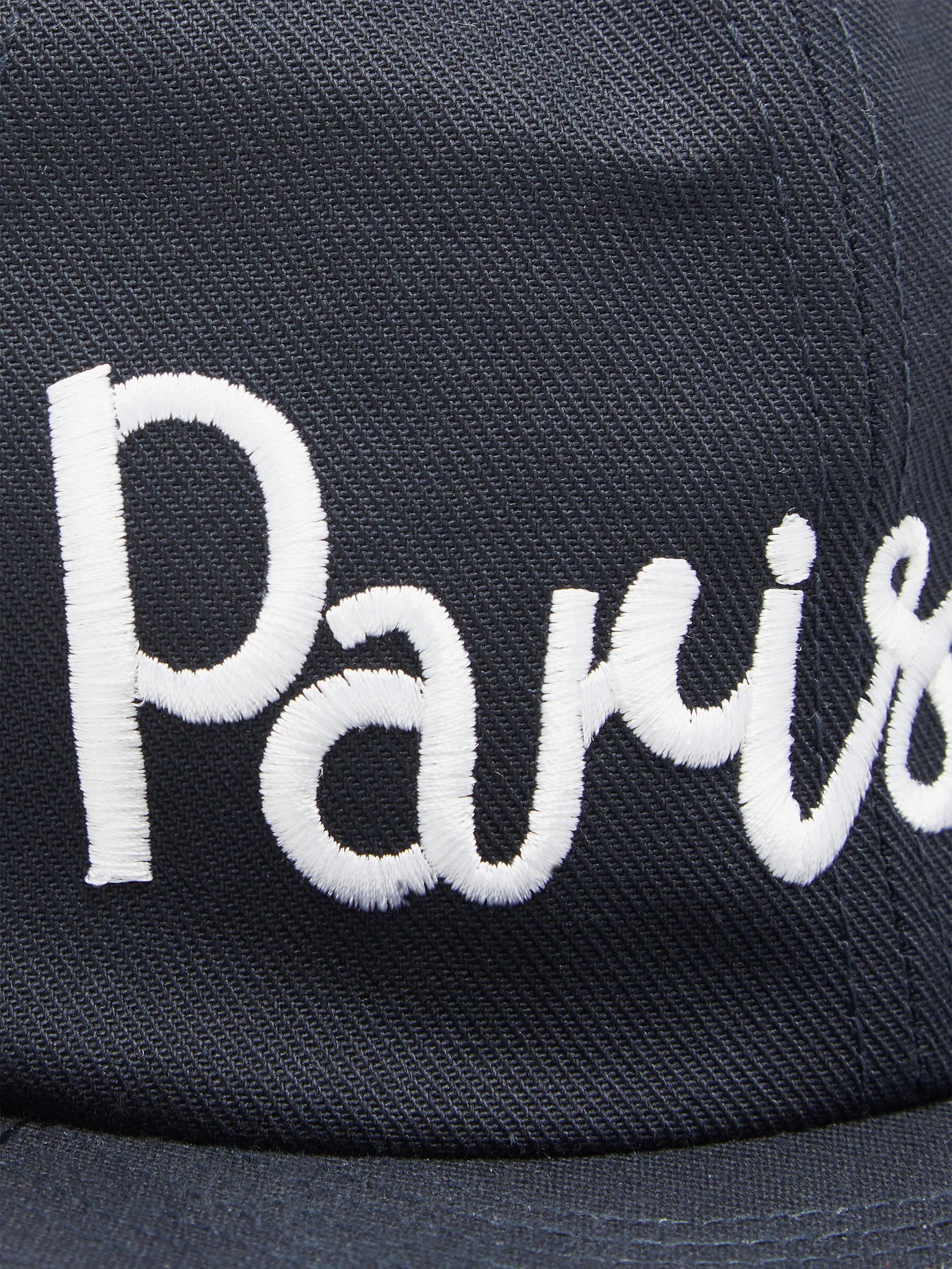 Parisien-embroidered canvas baseball cap - 2