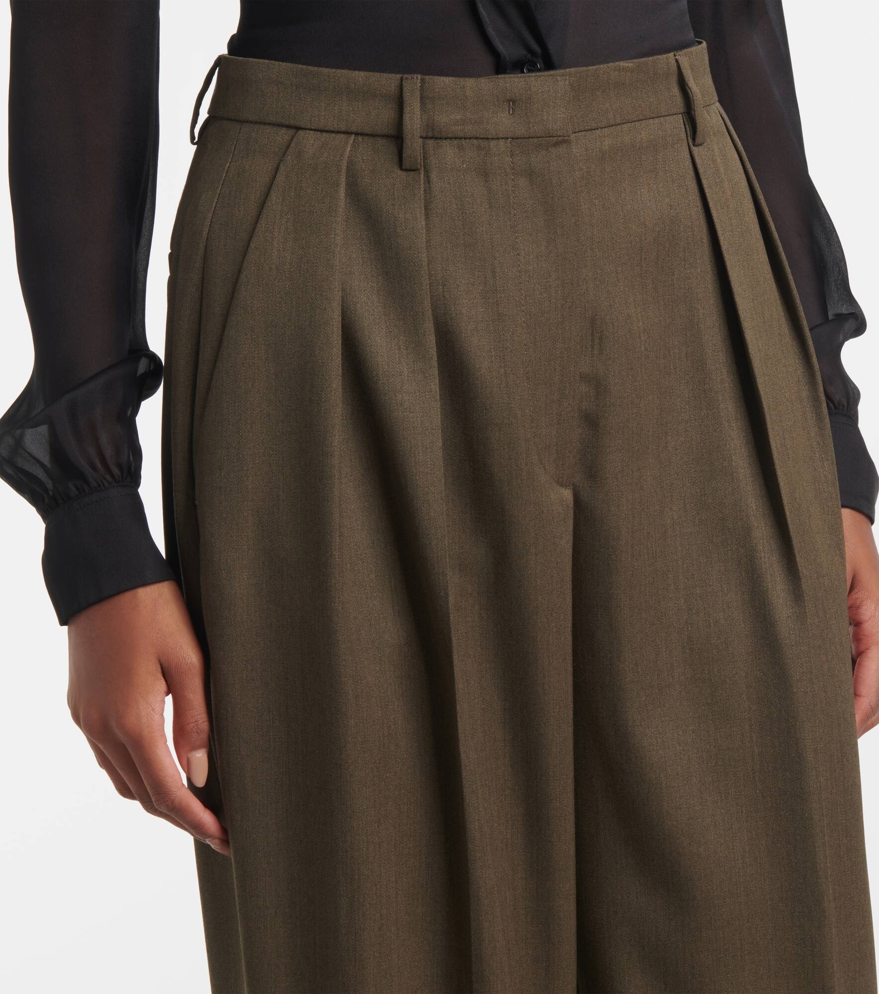 Emmett virgin wool straight pants - 4