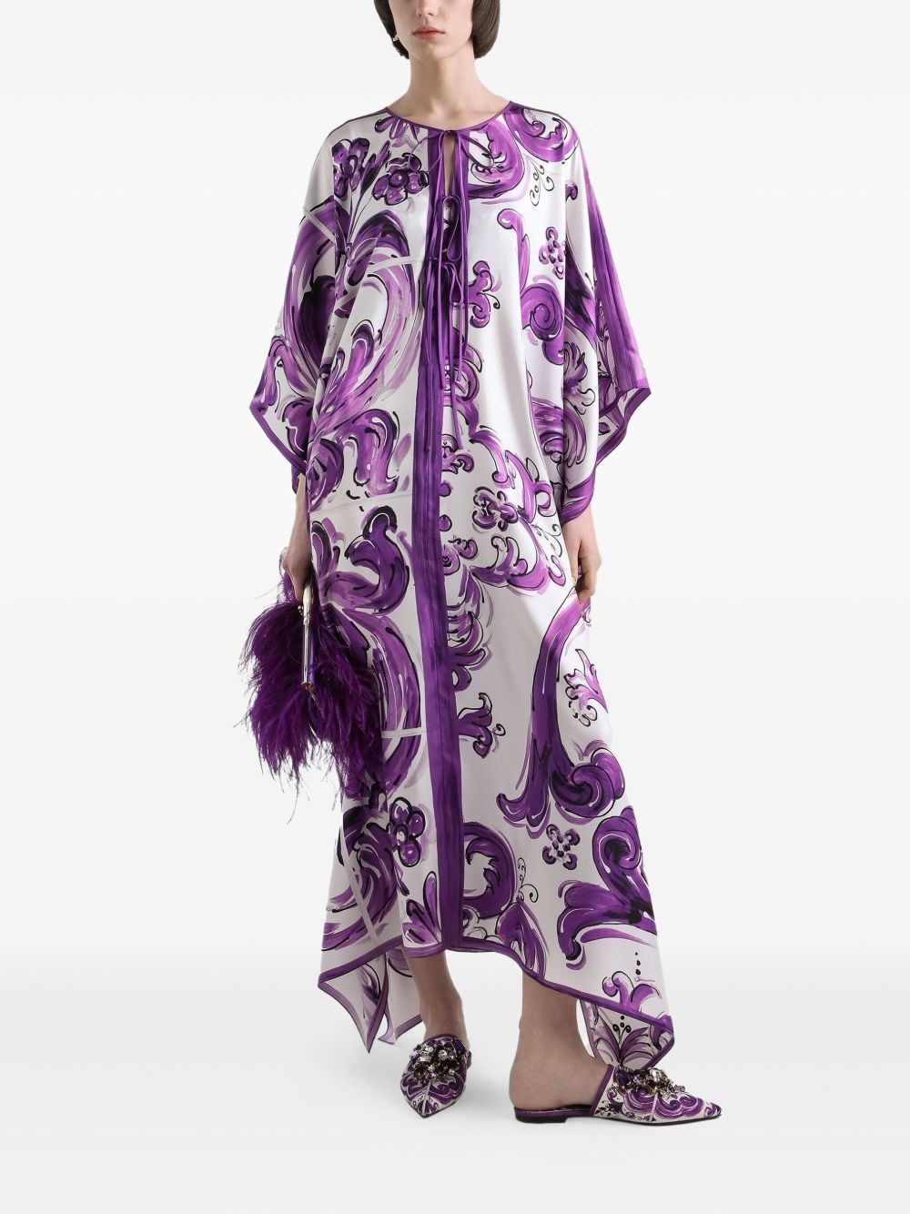 Majolica-print dress - 2