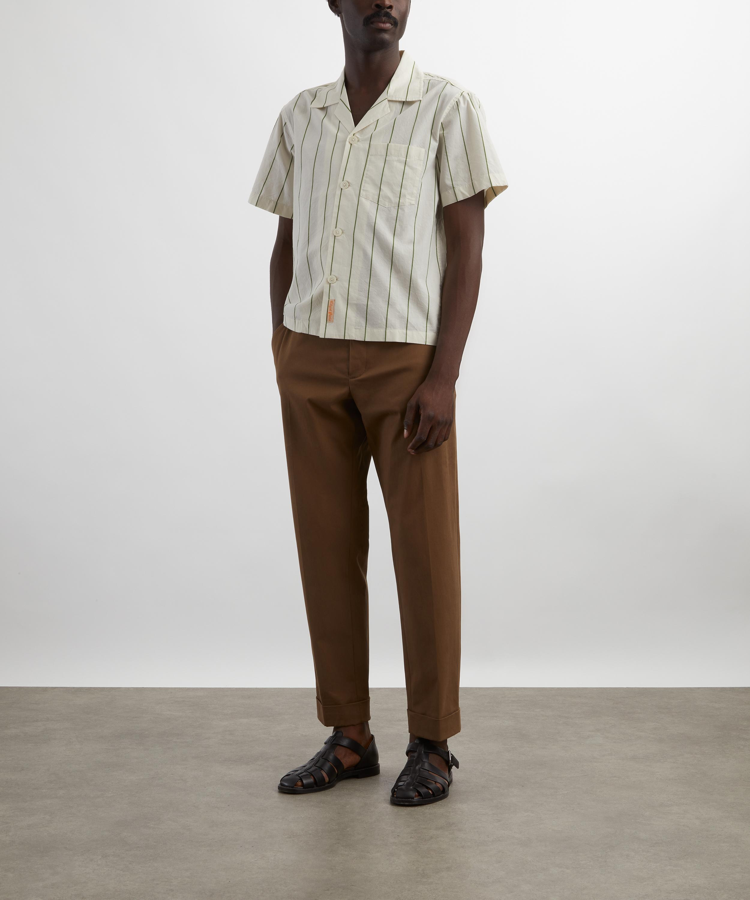 Celery Stripe Short-Sleeve Shirt - 2