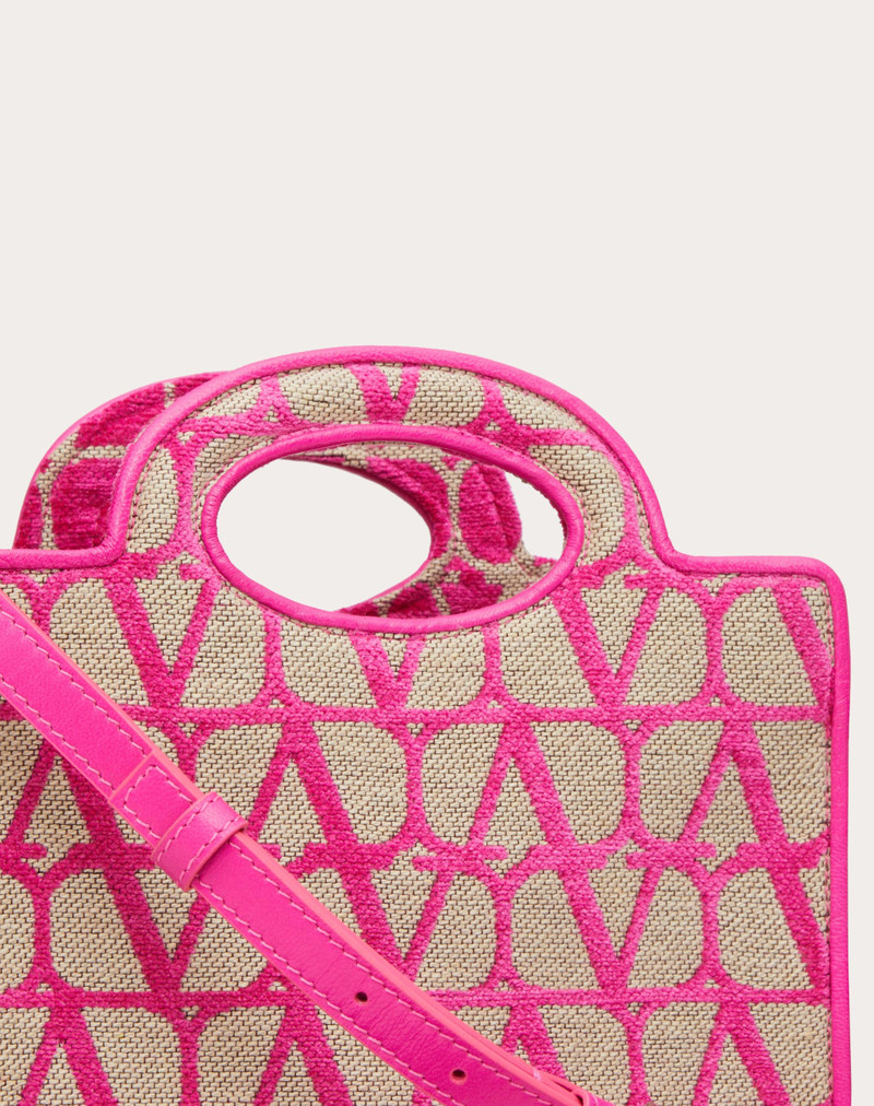 LE TROISIÈME MINI SHOPPING BAG IN TOILE ICONOGRAPHE 7