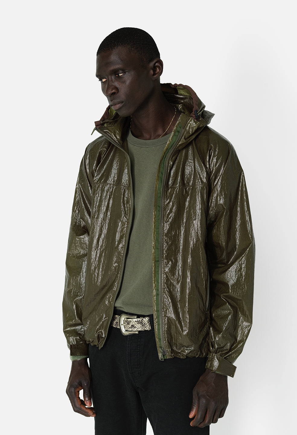 COATED NYLON ANORAK - 1